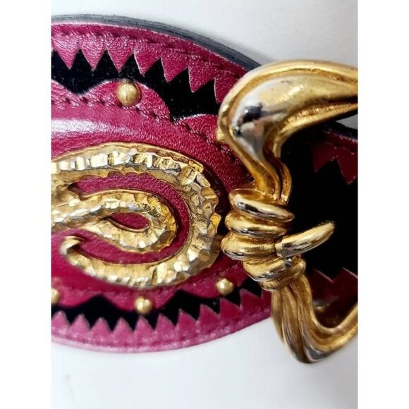 Vintage Christian Lacroix Belt, Designer Belt, Statement Belt, Made in France - Picture 3 of 10
